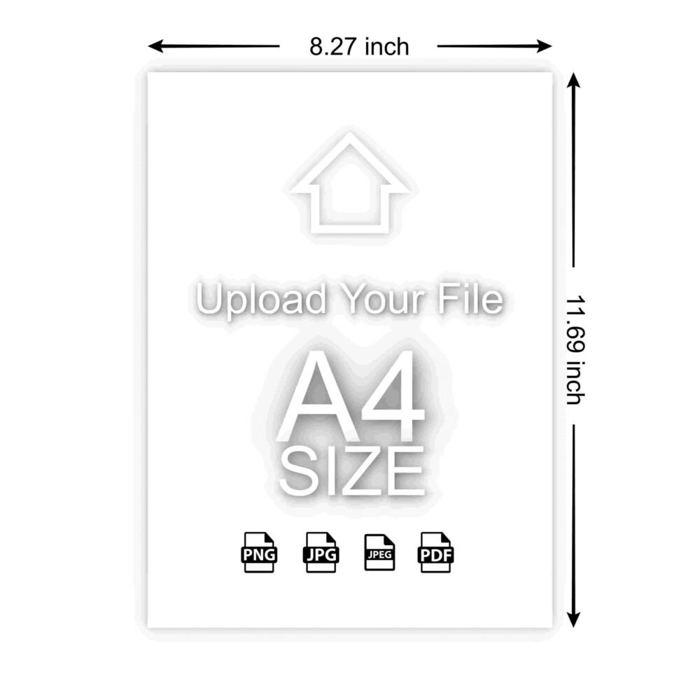 Upload A4 size letter file send anywhere