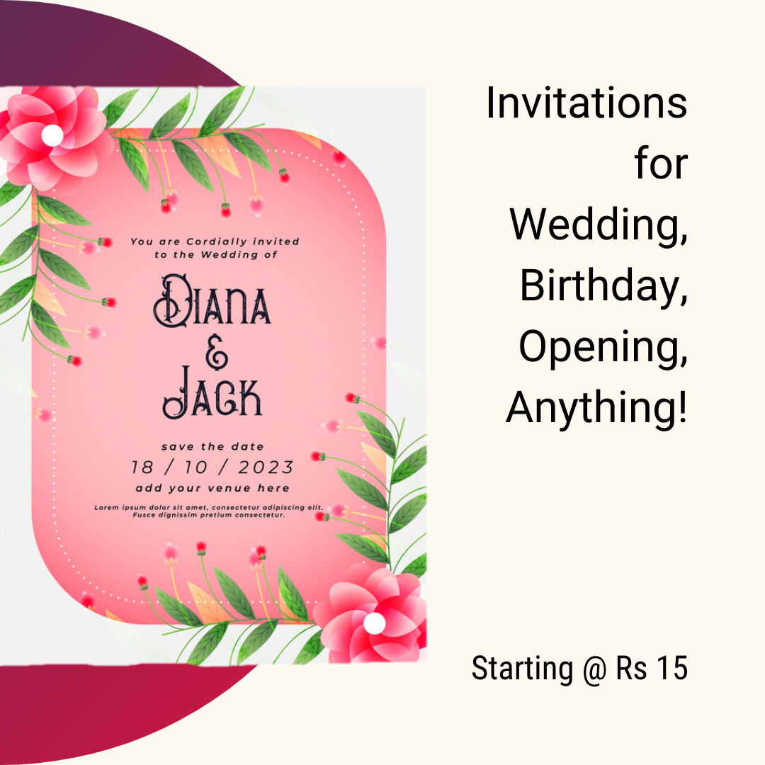 Send Invitation Printed Online - PostPatra.com